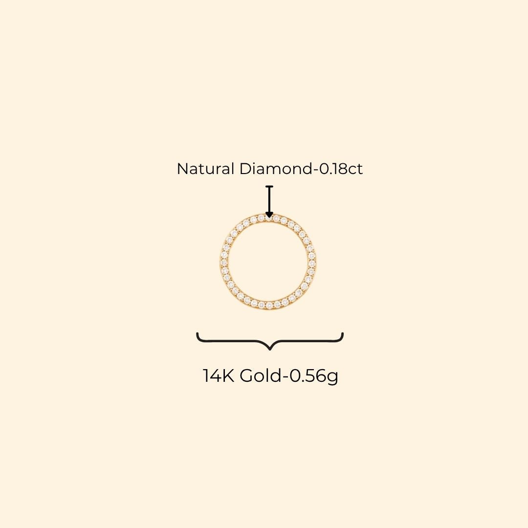 Diamond Eternity Halo Pendant