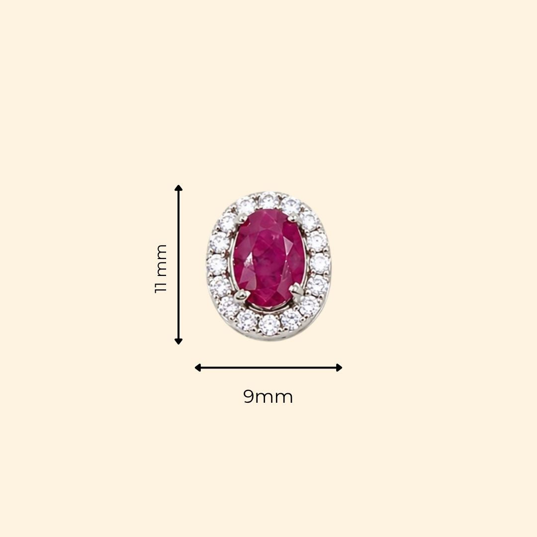 Corallina Earrings in Ruby
