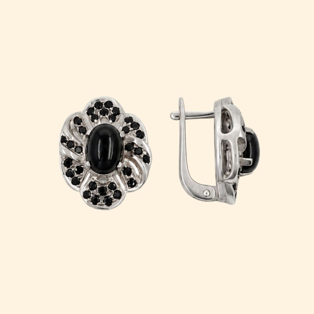 Fiore Earring In Black Star