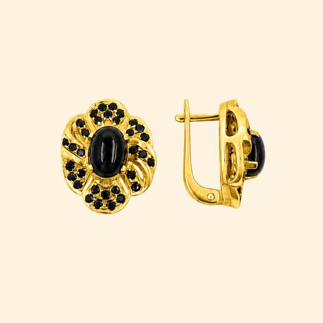 Fiore Earring In Black Star