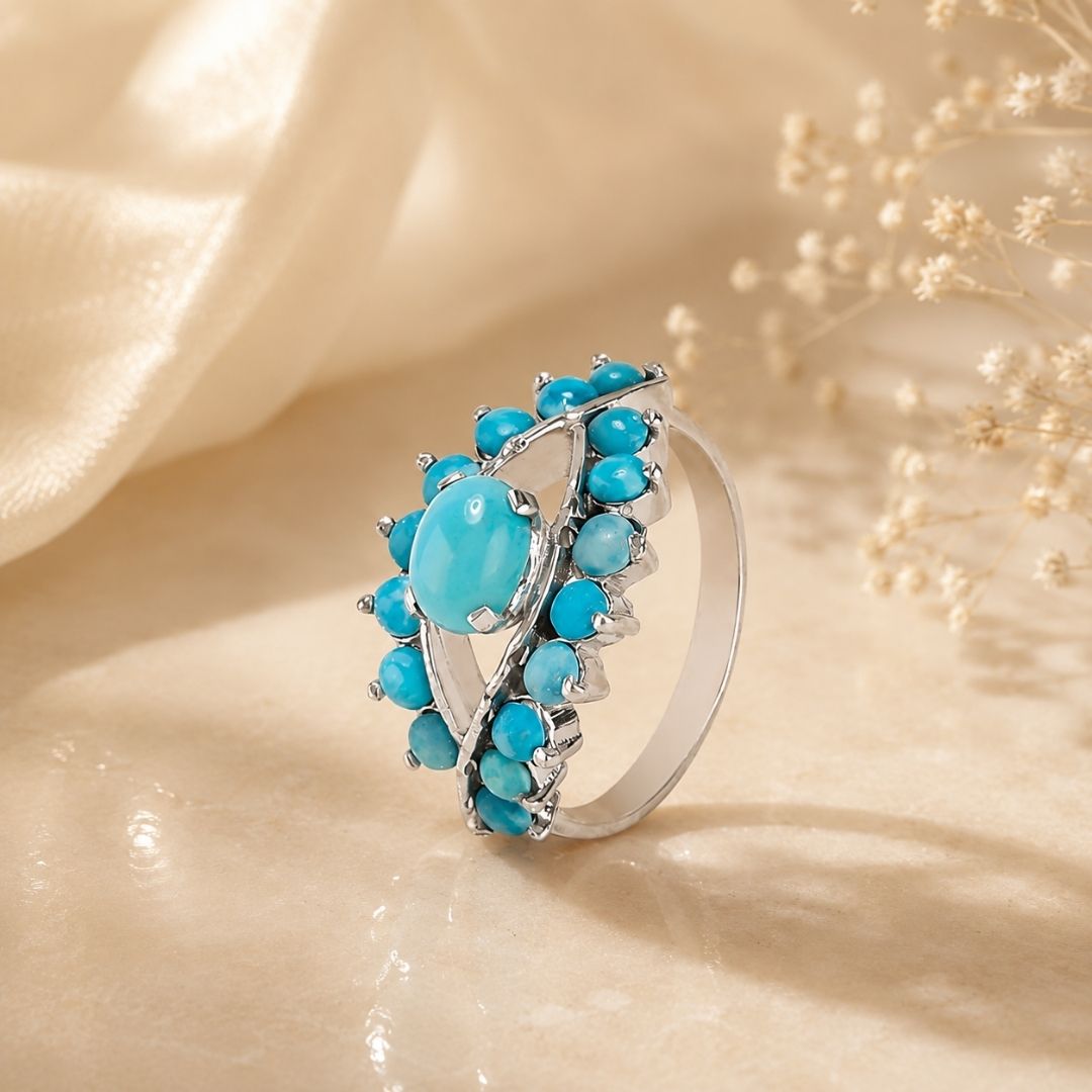 Evil Eye Ring in Turquoise