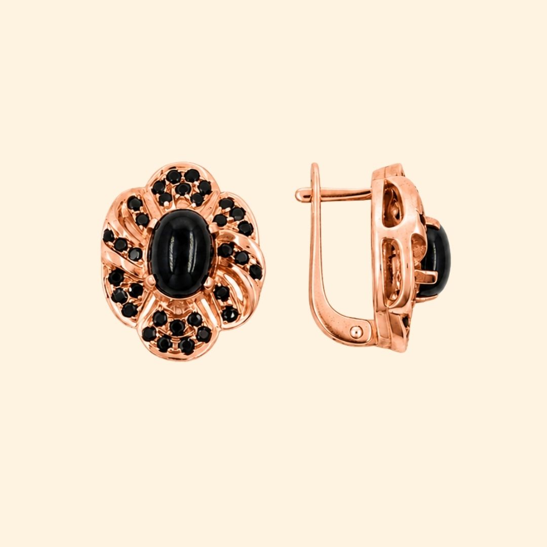 Fiore Earring In Black Star
