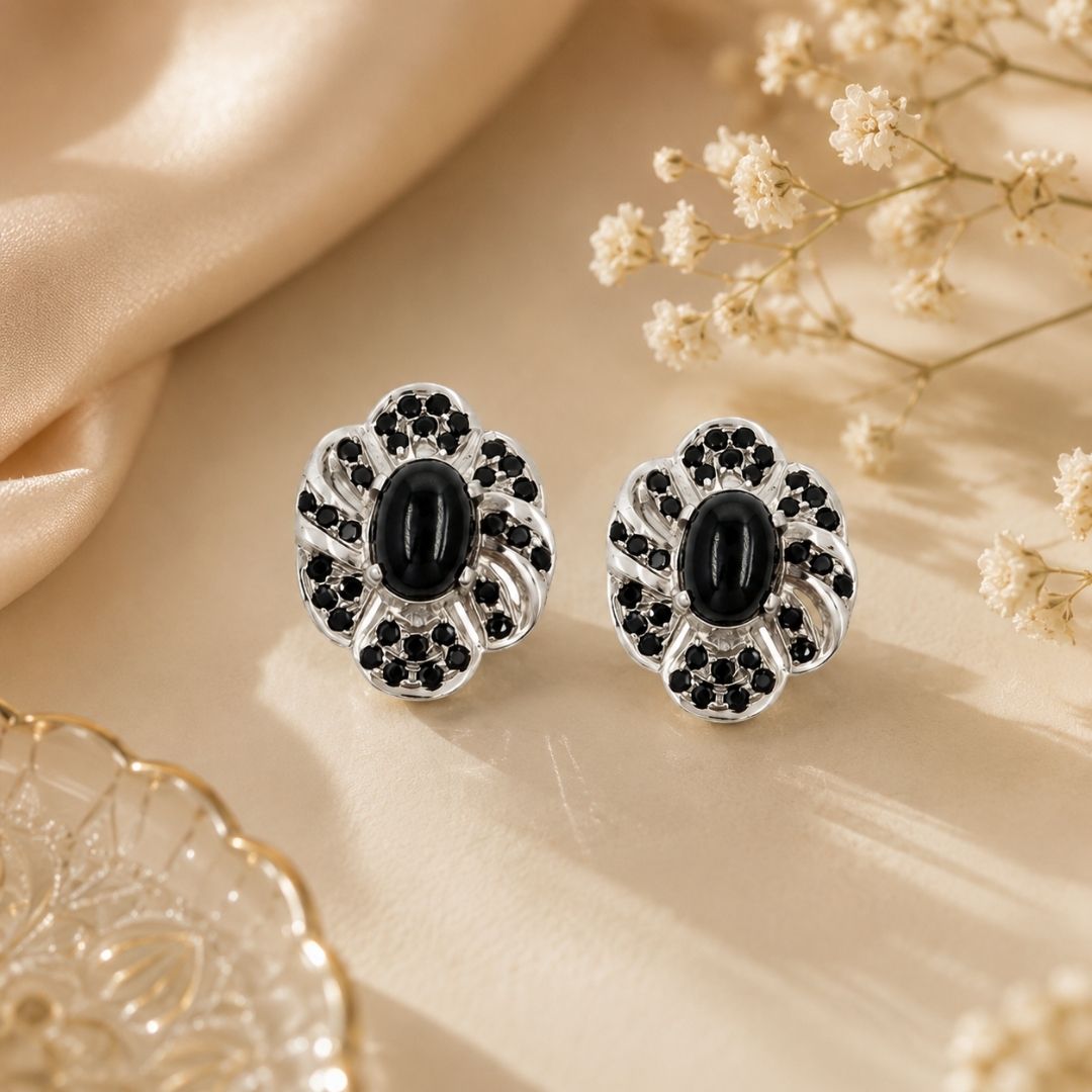 Fiore Earring In Black Star