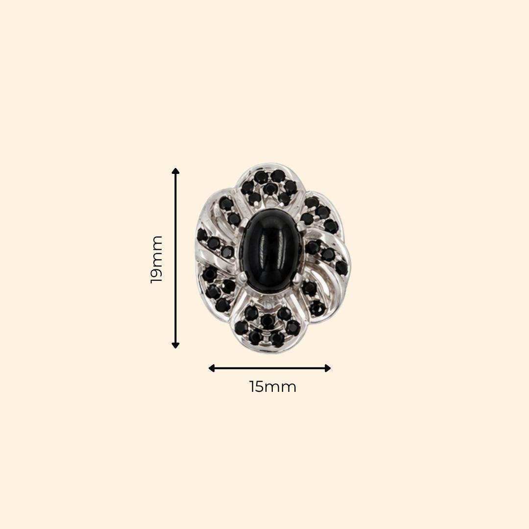 Fiore Earring In Black Star