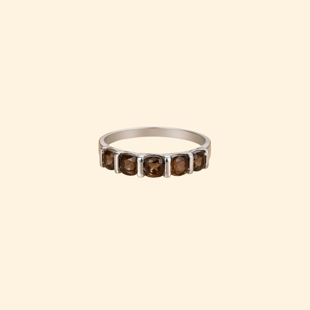 Eternity Ring in Smoky Quartz