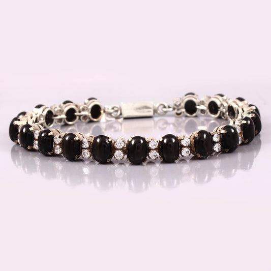 Black Star and Zircon Bracelet