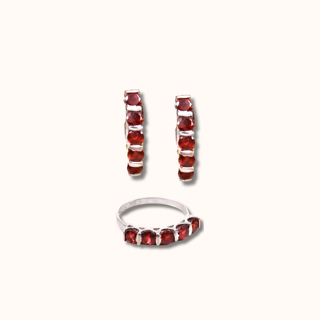 Eternity Ring & Earring Set