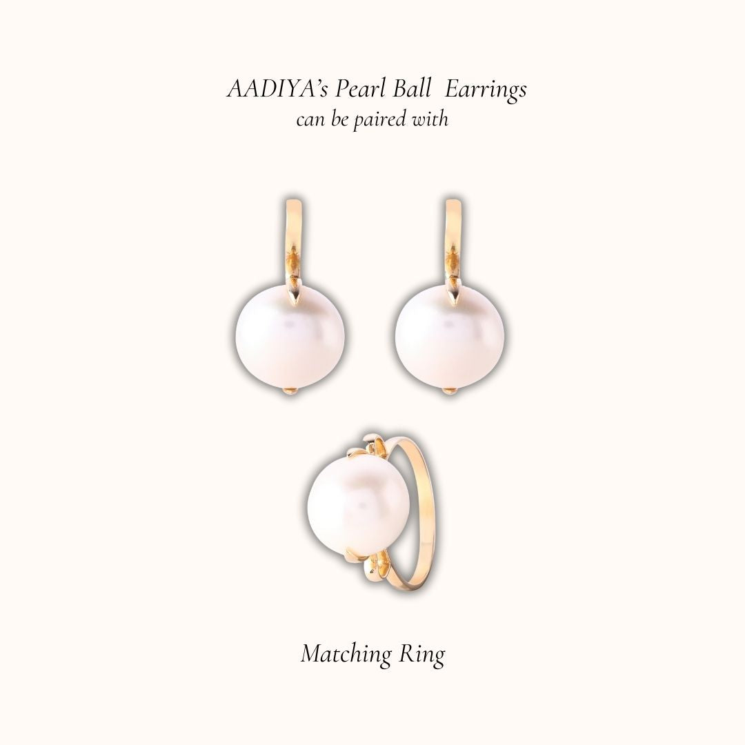 Pearl Ball Earrings