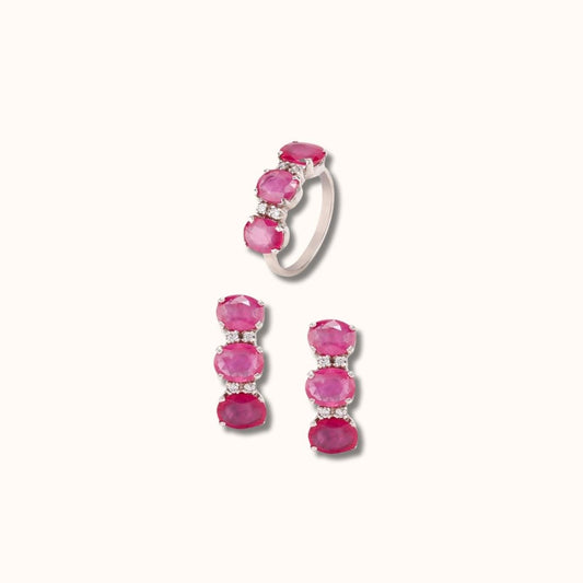 Trio Ring & Earrings Set