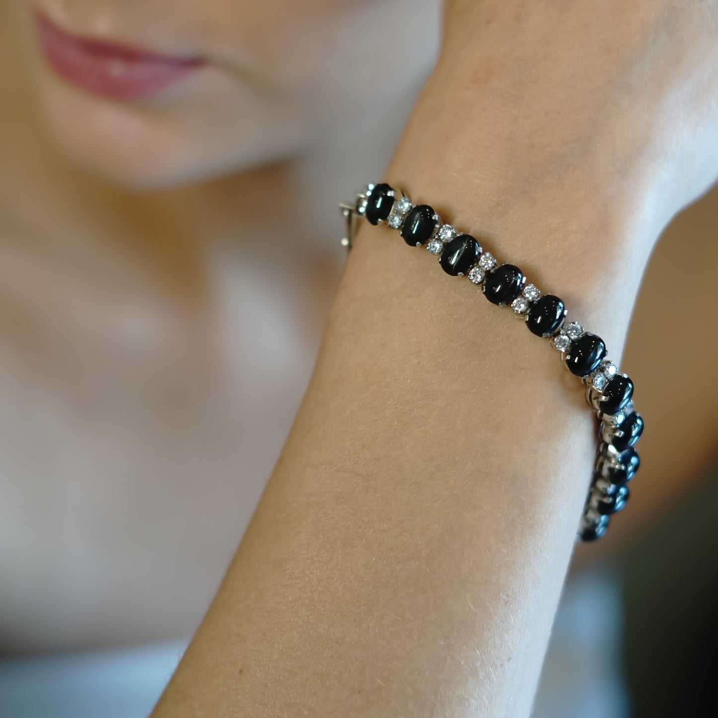 Black Star and Zircon Bracelet