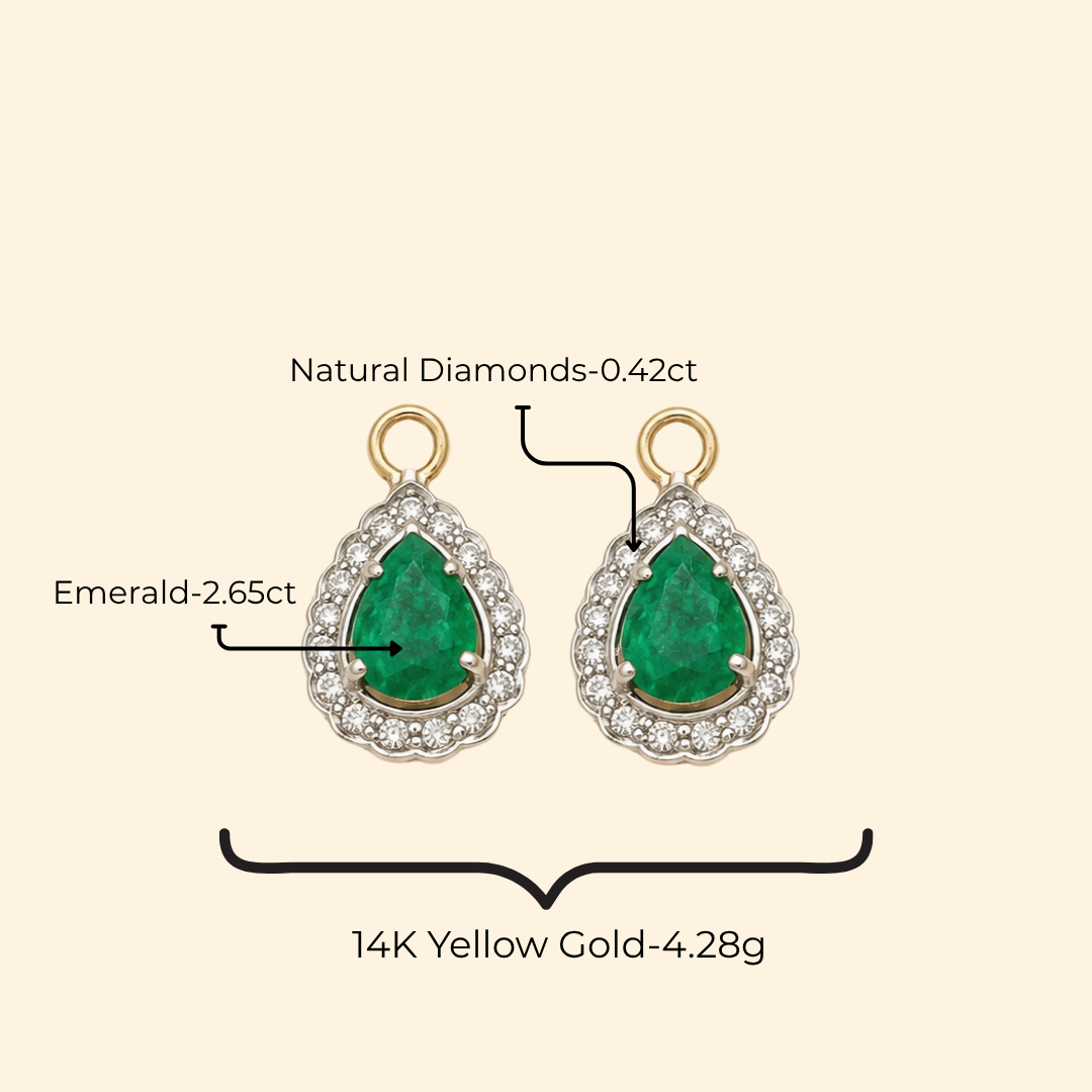 Emerald & Diamond Drop Attachment