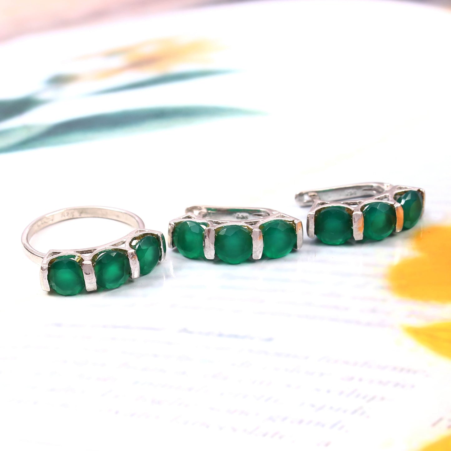 Trinity Ring & Earring Set