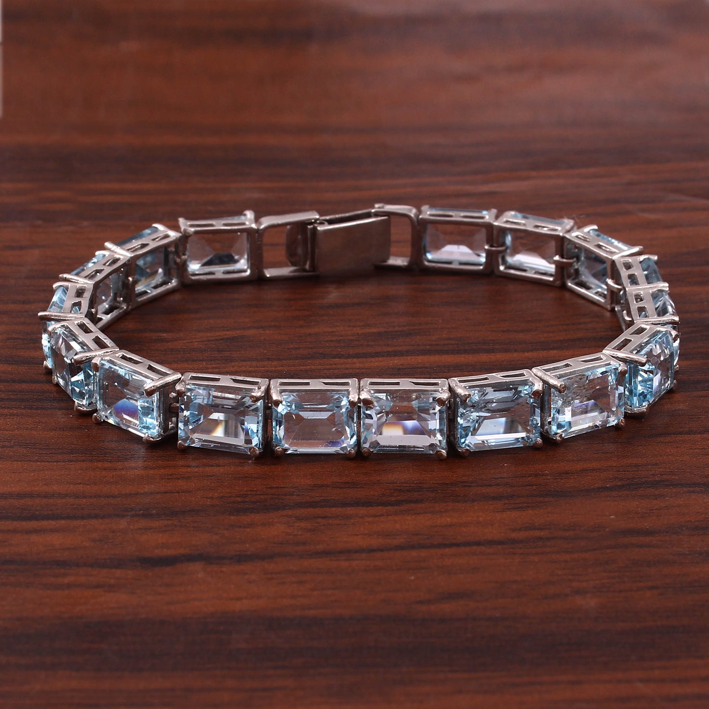 Octa Blue Topaz Bracelet