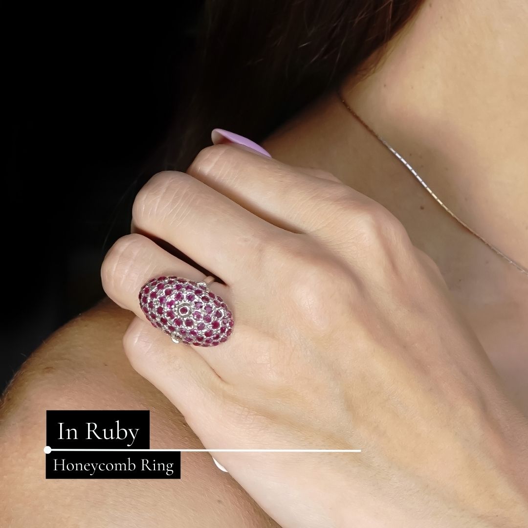 Honeycomb Ring & Earring Set