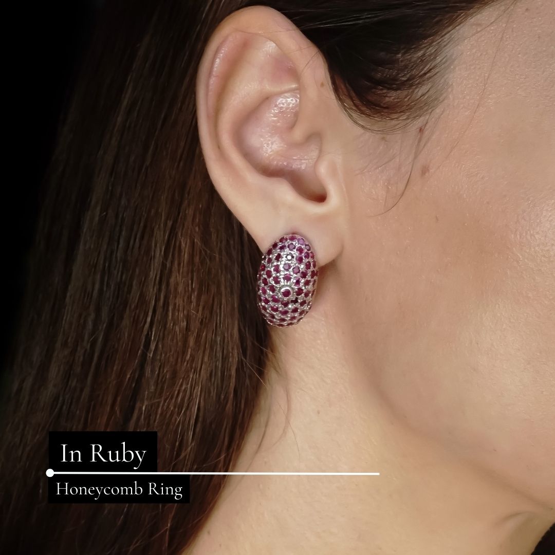 Honeycomb Ring & Earring Set