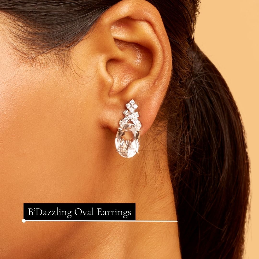 Oval B'dazzling Earrings