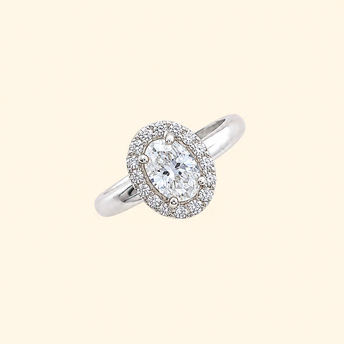 Corallina Oval Ring in Zirconia