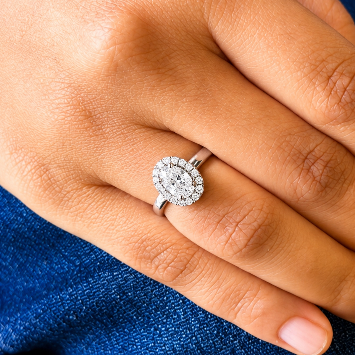 Corallina Oval Ring in Zirconia