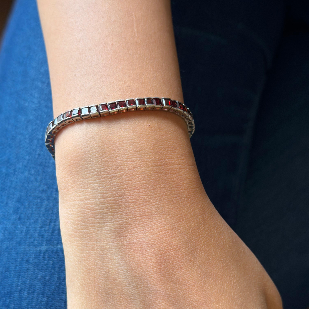 Garnet Glow Bracelet