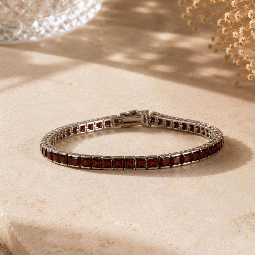 Garnet Glow Bracelet
