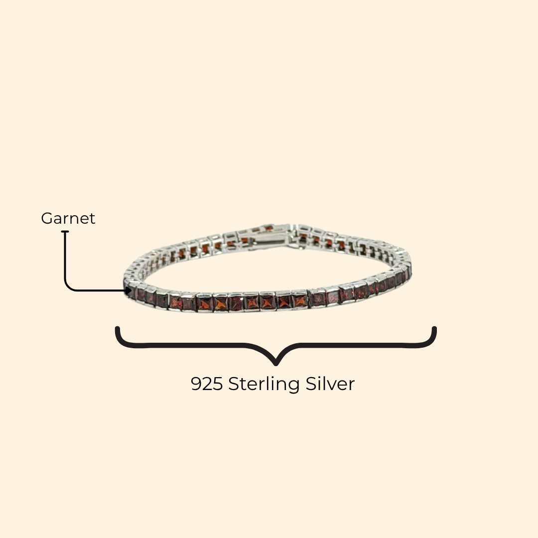 Garnet Glow Bracelet