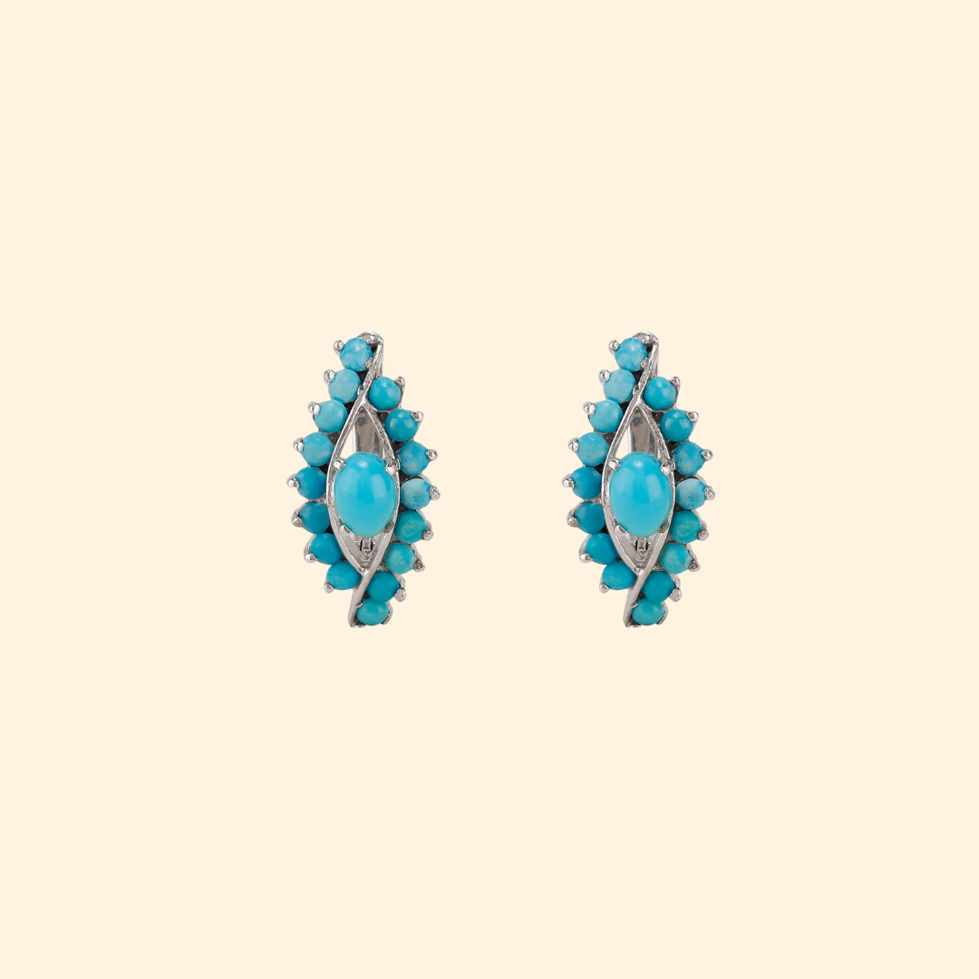 Evil Eye Earrings in Turquoise