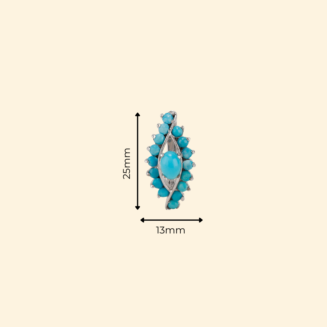 Evil Eye Earrings in Turquoise