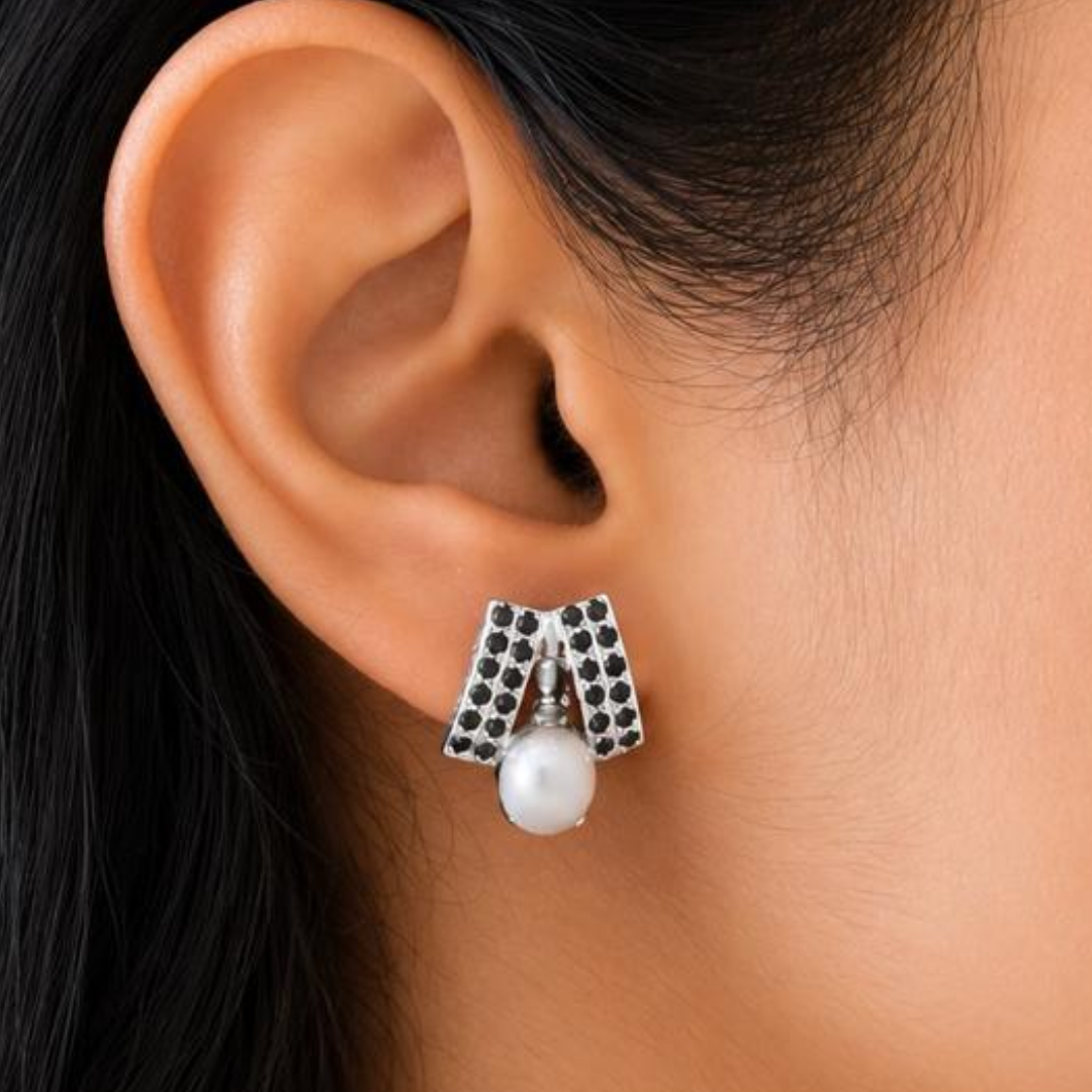 Elegance Cascade in Moonstone Earrings