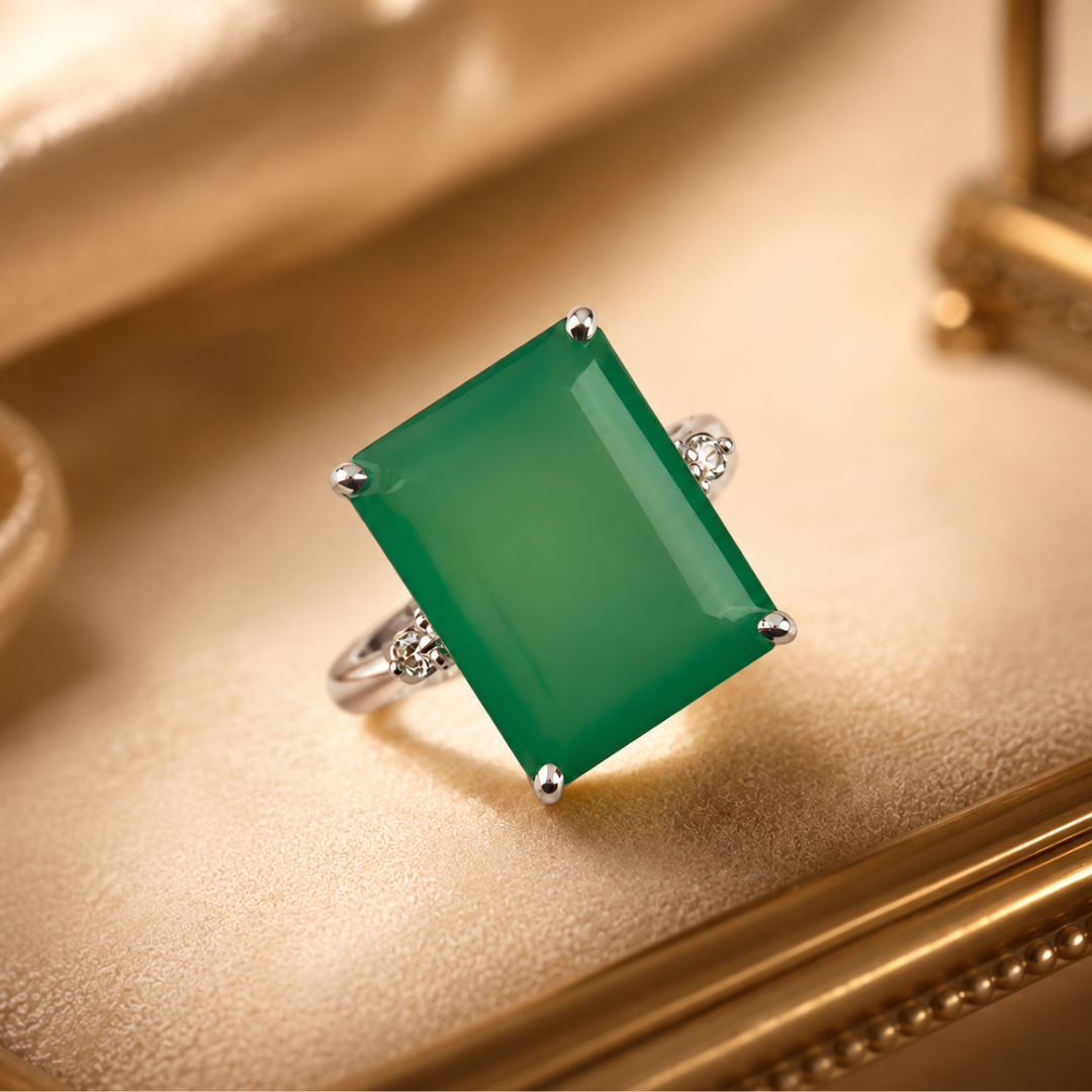 Green Onyx Royale Ring