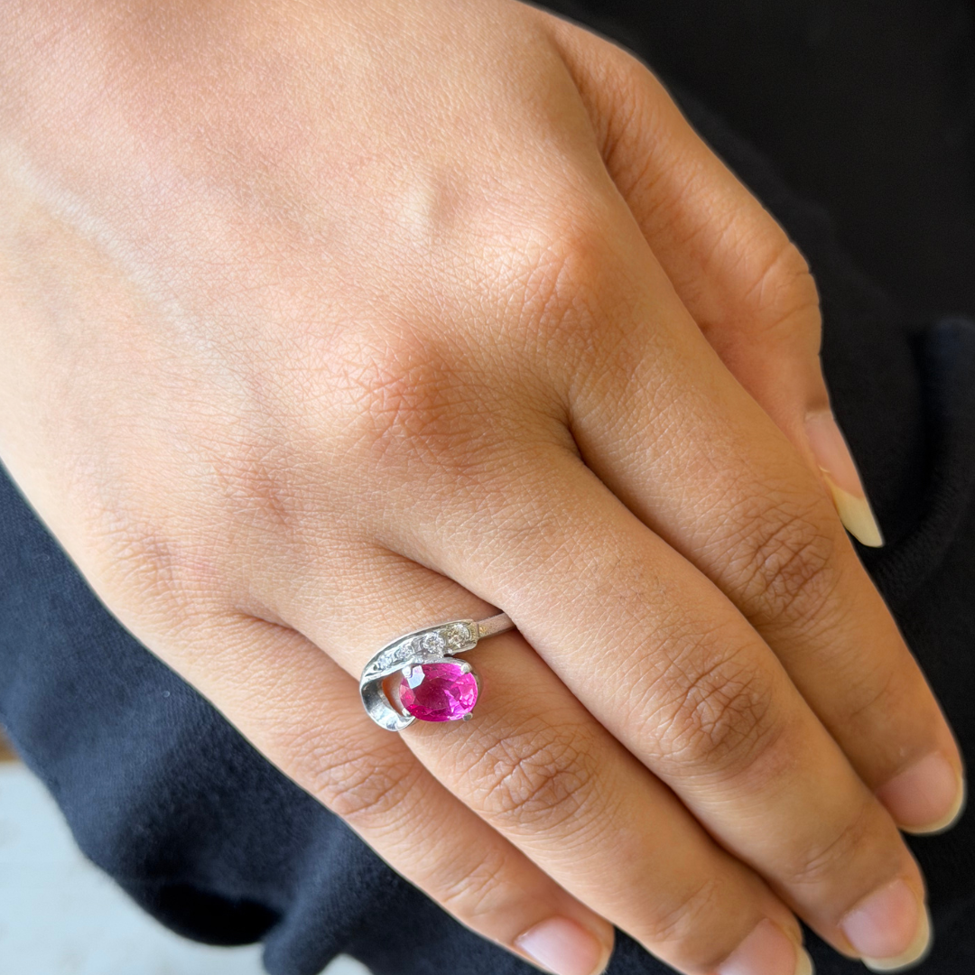 Vesper Ruby Drop Ring