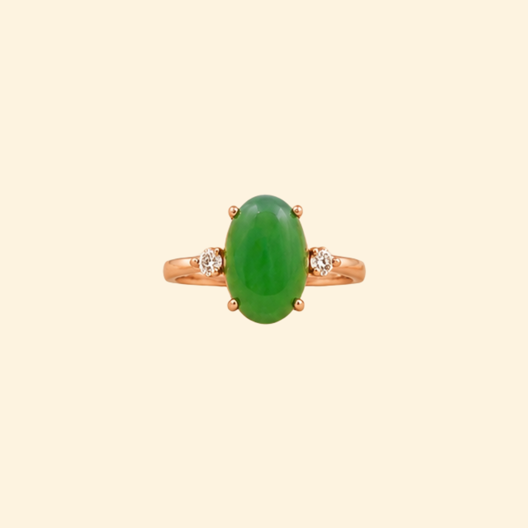 Shooting Star Ring in Jade