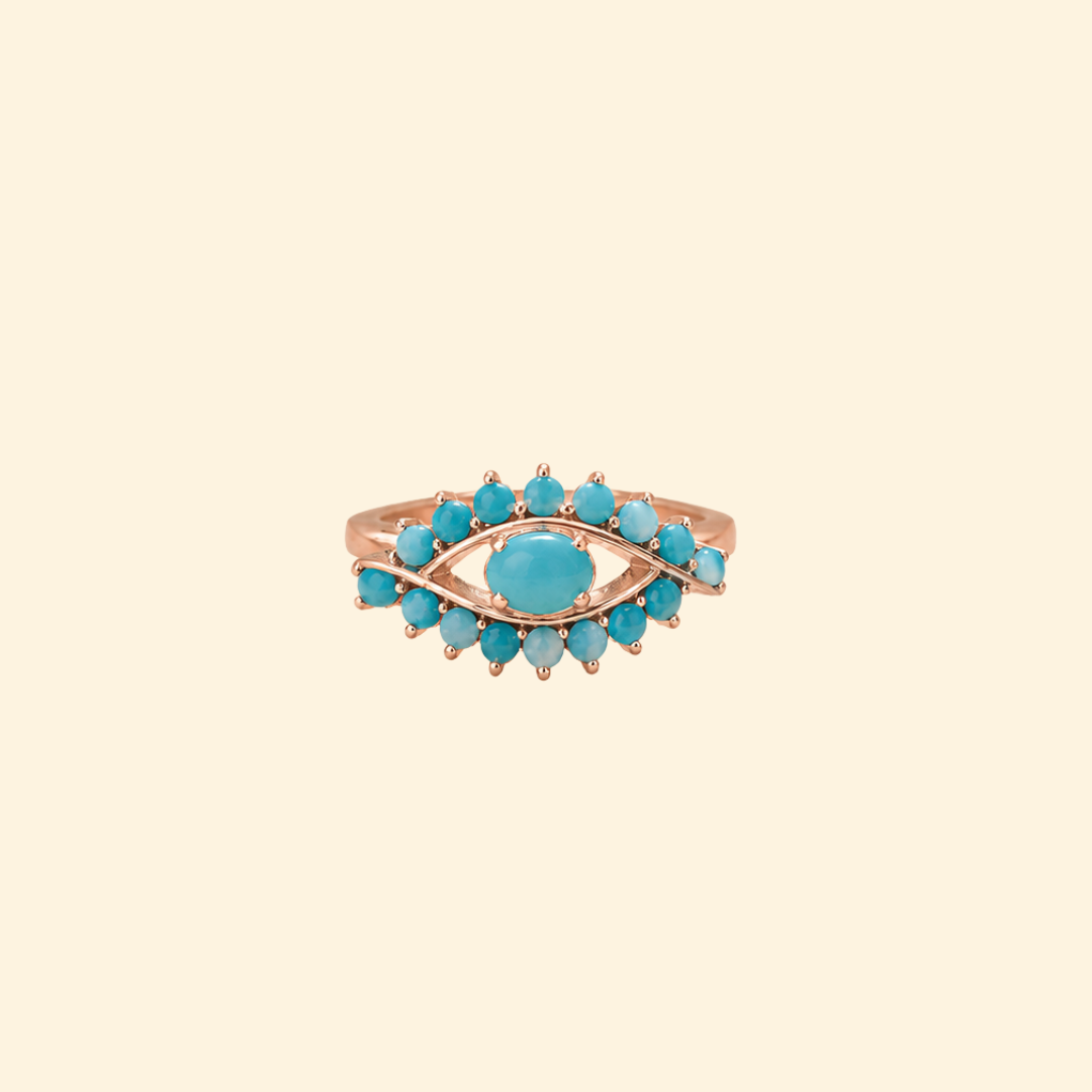 Evil Eye Ring in Turquoise