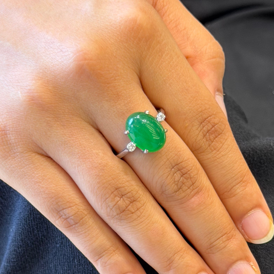 Shooting Star Ring in Jade