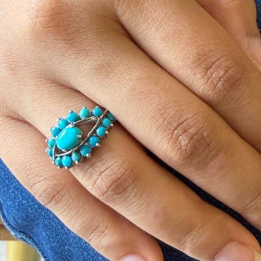 Evil Eye Ring in Turquoise