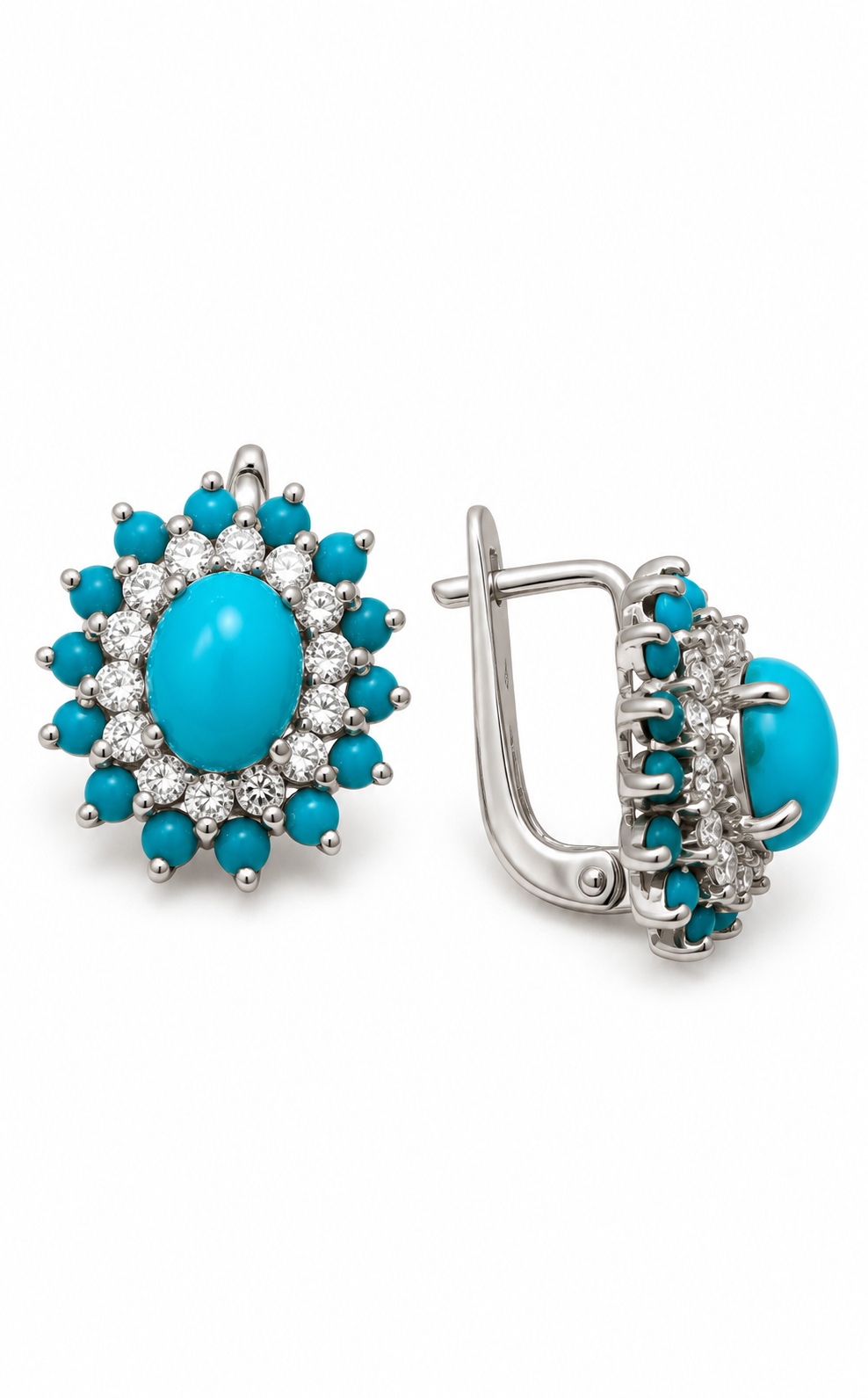 Celestial Earrings in Turquoise