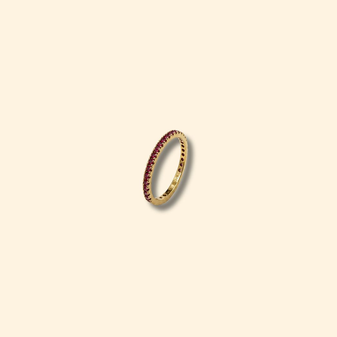 Rhodolite Eternity Band
