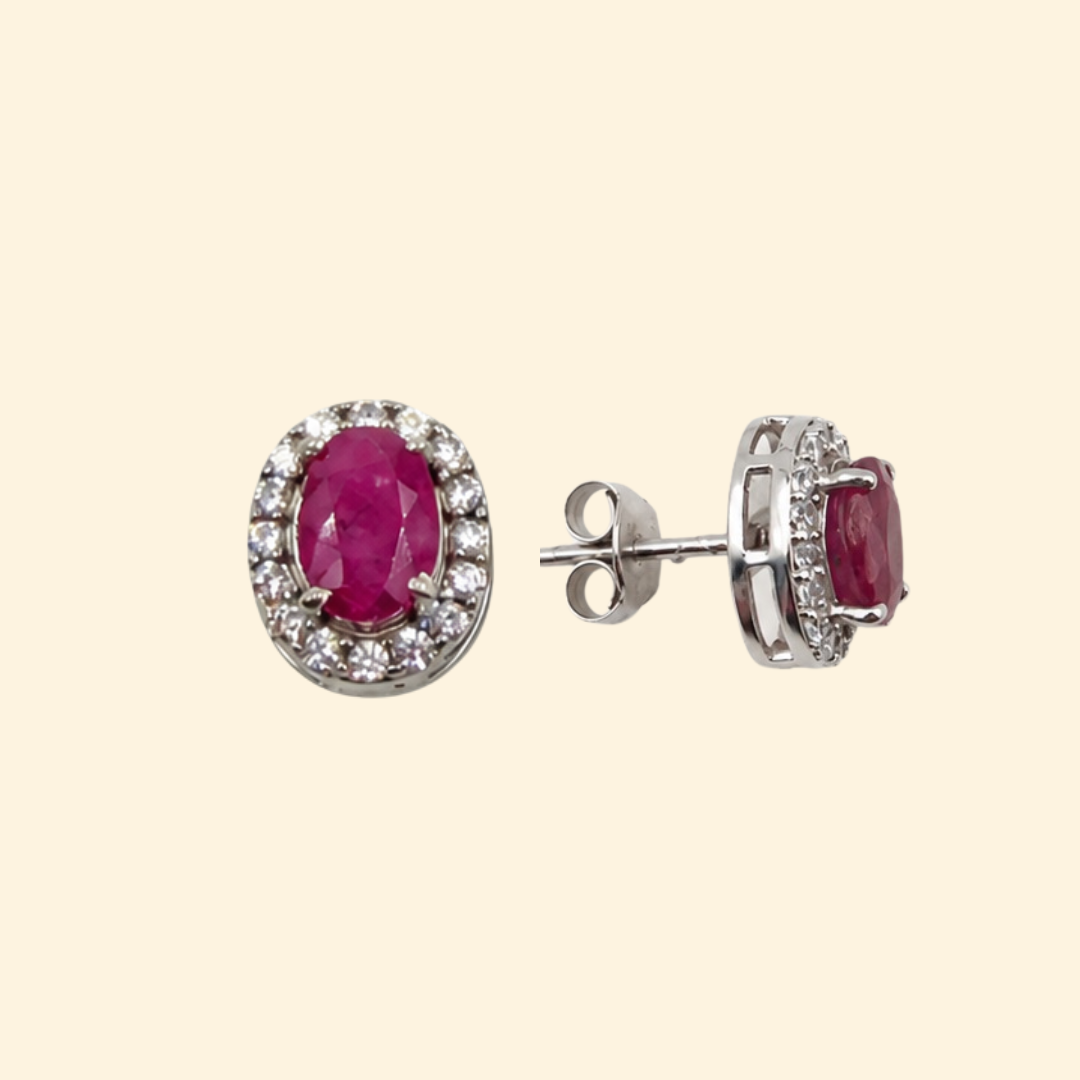 Indian Ruby Earrings