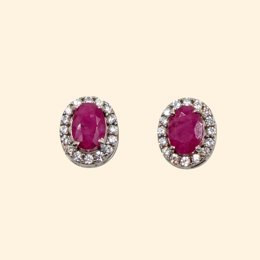 Indian Ruby Earrings