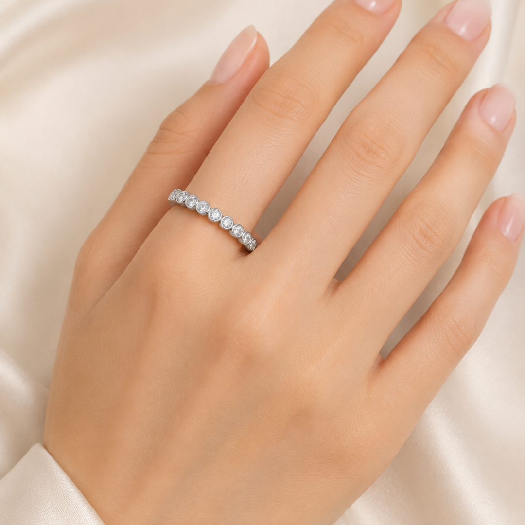 Diamond Half Eternity Ring