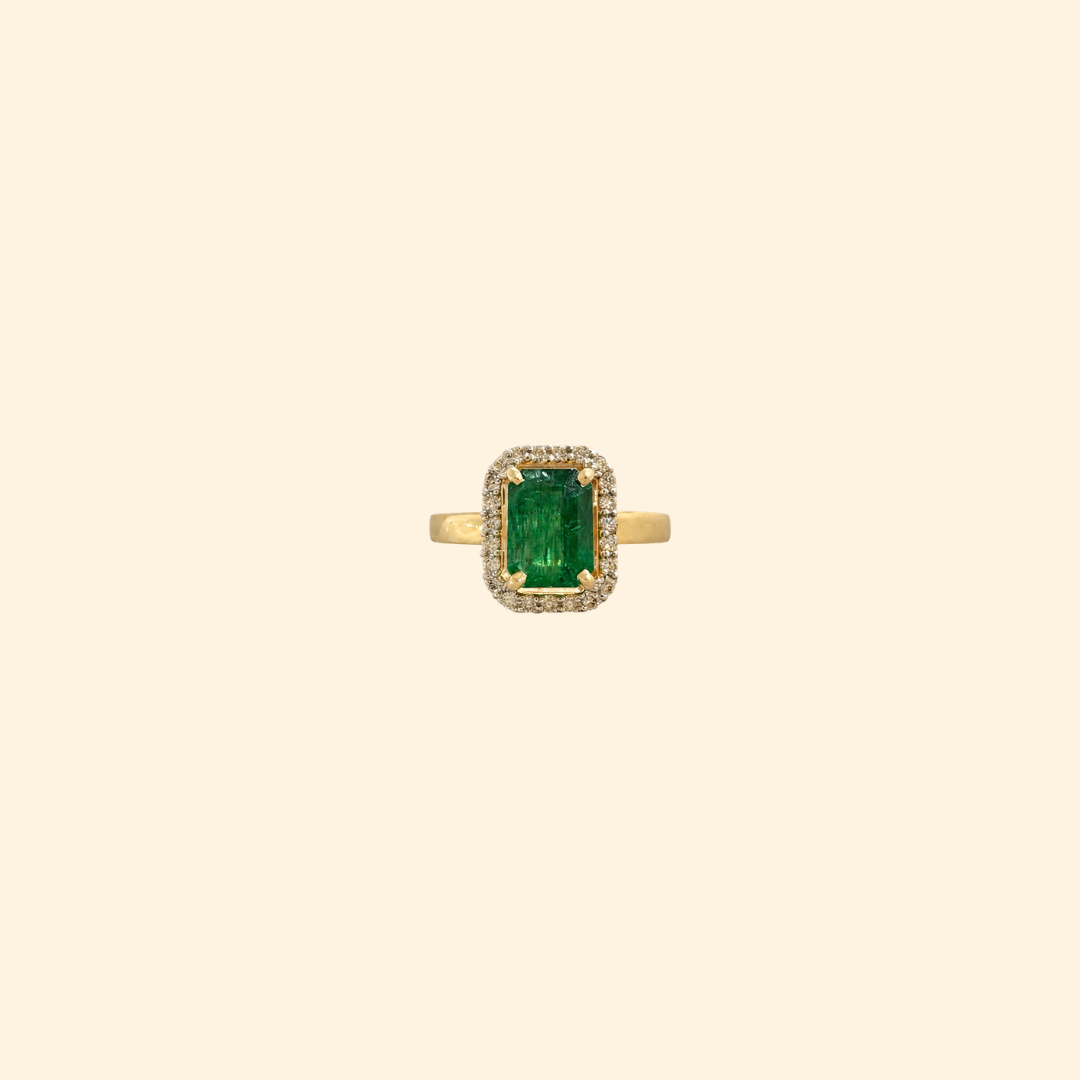 Classic Octagon Emerald Ring