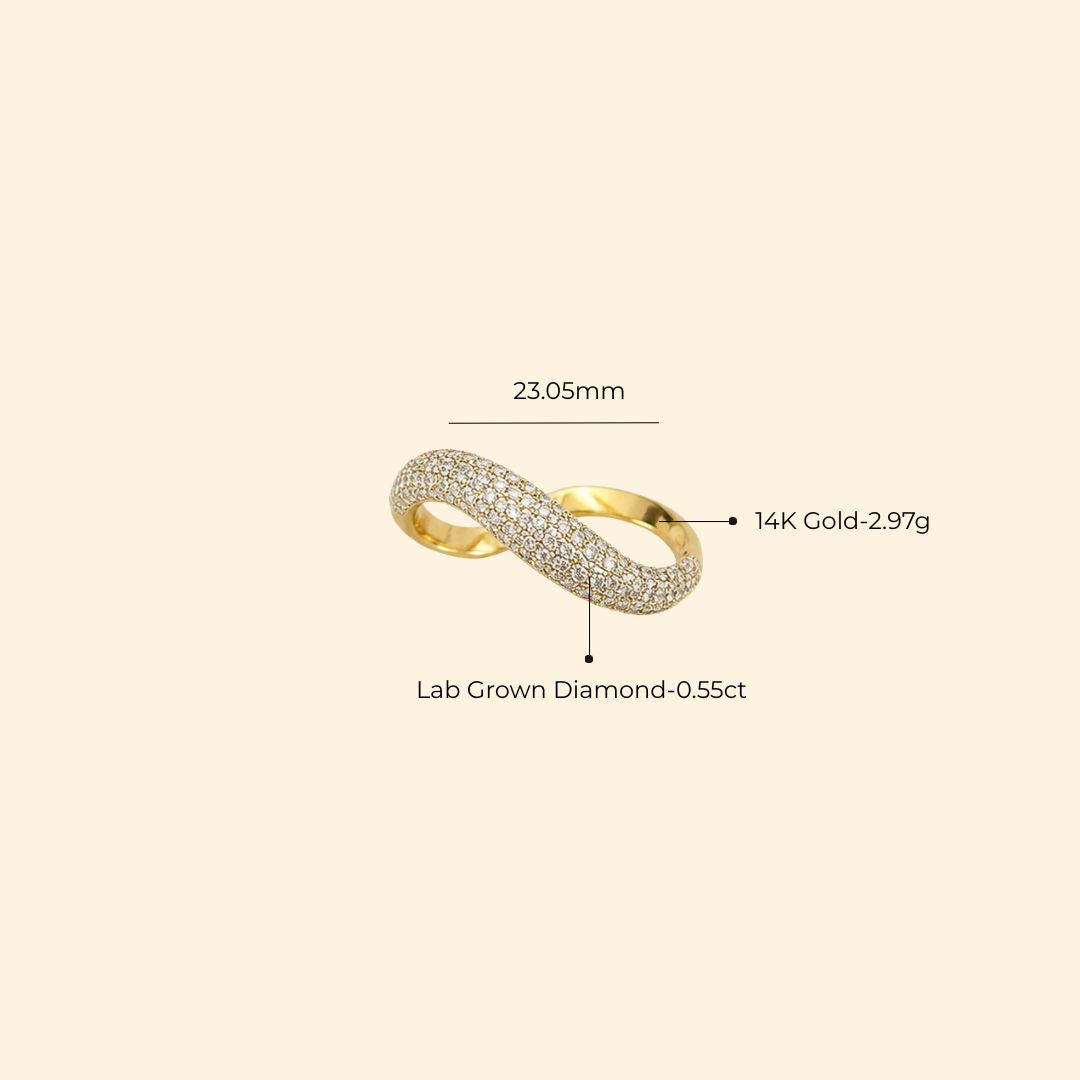 LGD Pavé Curve Ring