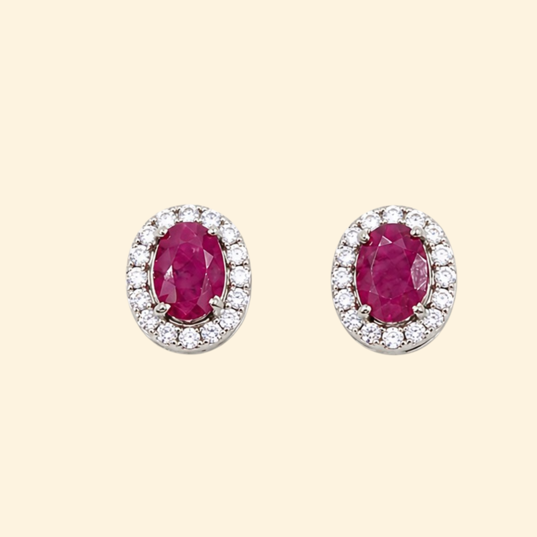 Indian Ruby Earrings