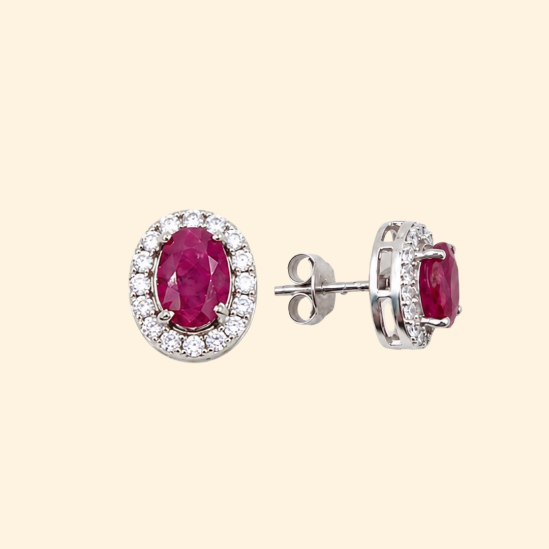 Indian Ruby Earrings
