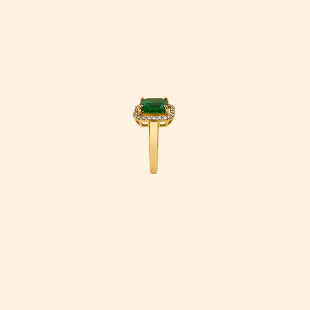 Classic Octagon Emerald Ring