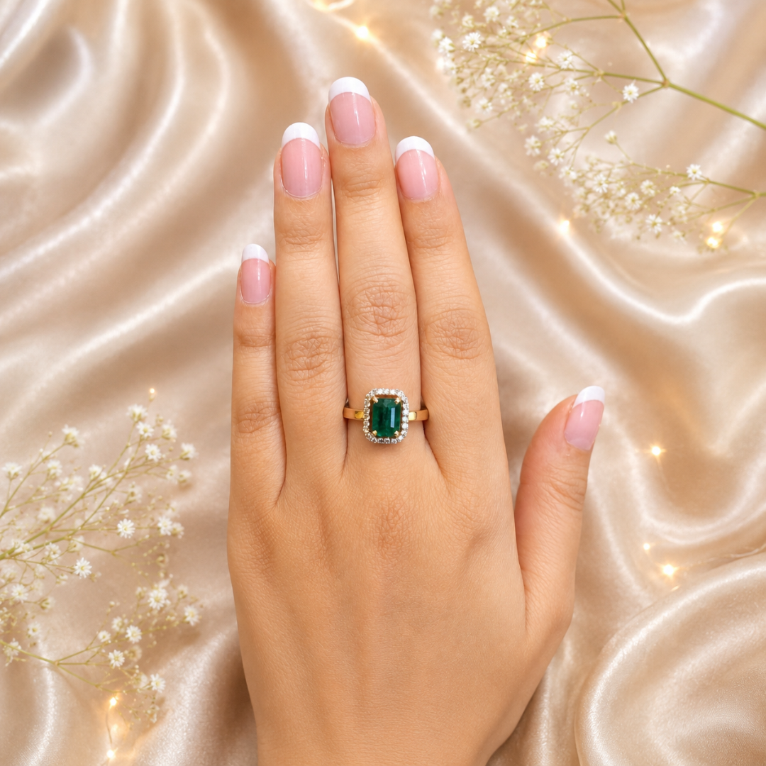 Classic Octagon Emerald Ring