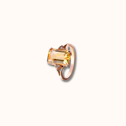 Signature Golden Topaz Ring