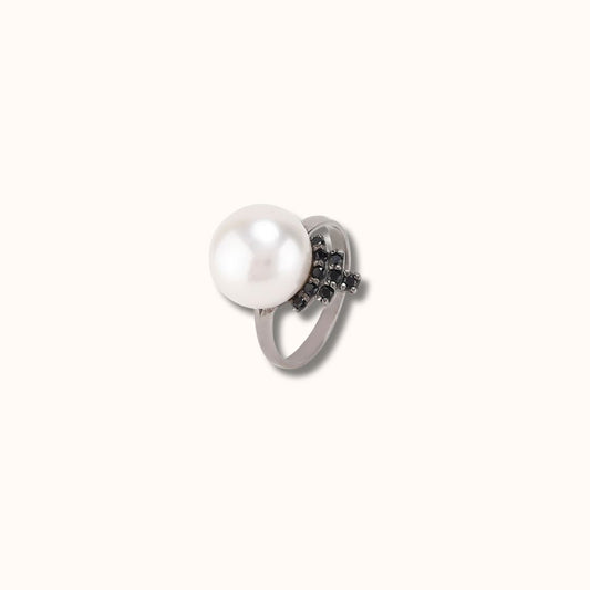 Spinel Tiara Pearl Ring