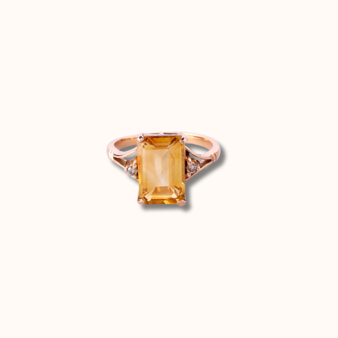 Signature Golden Topaz Ring