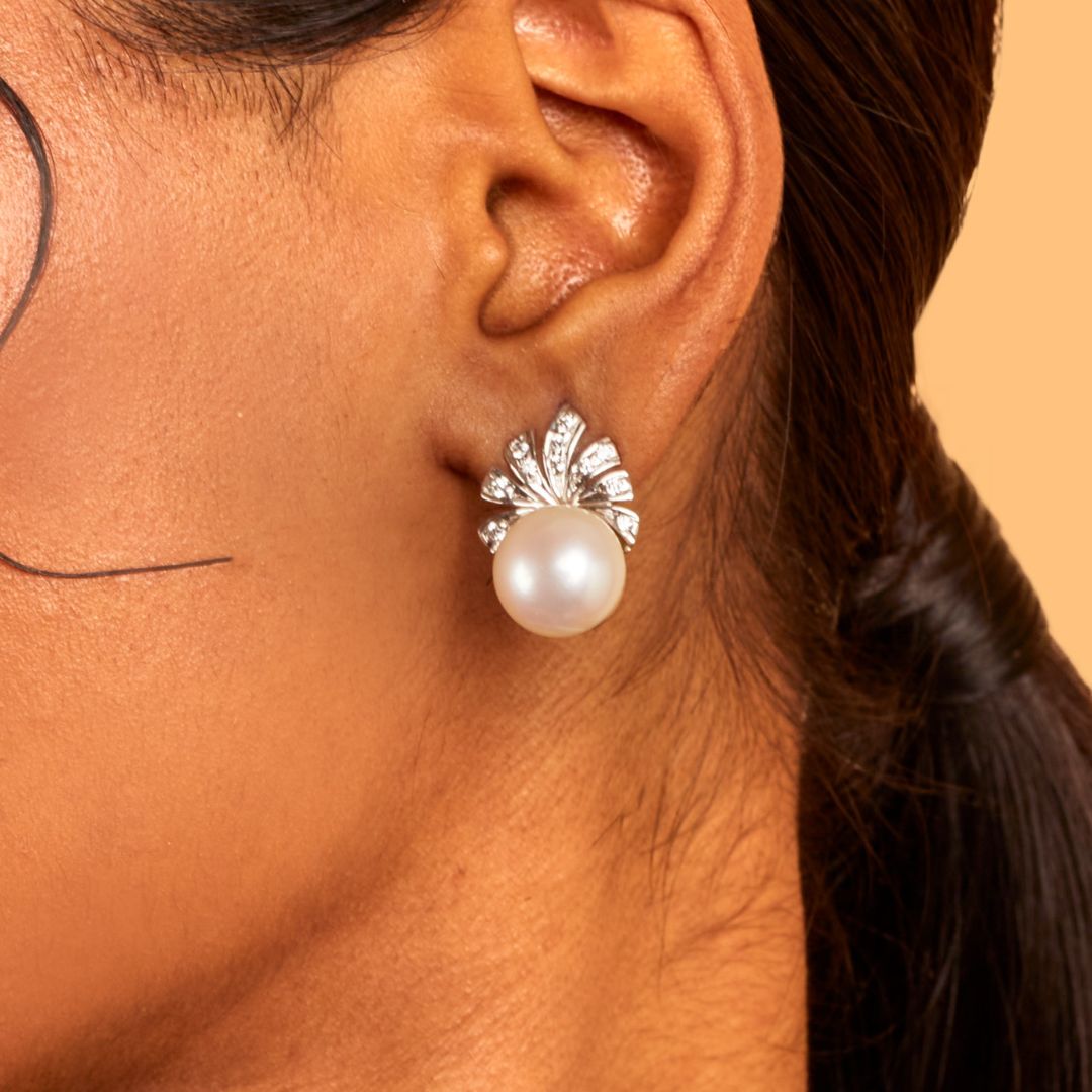 Crown Pearl Earrings