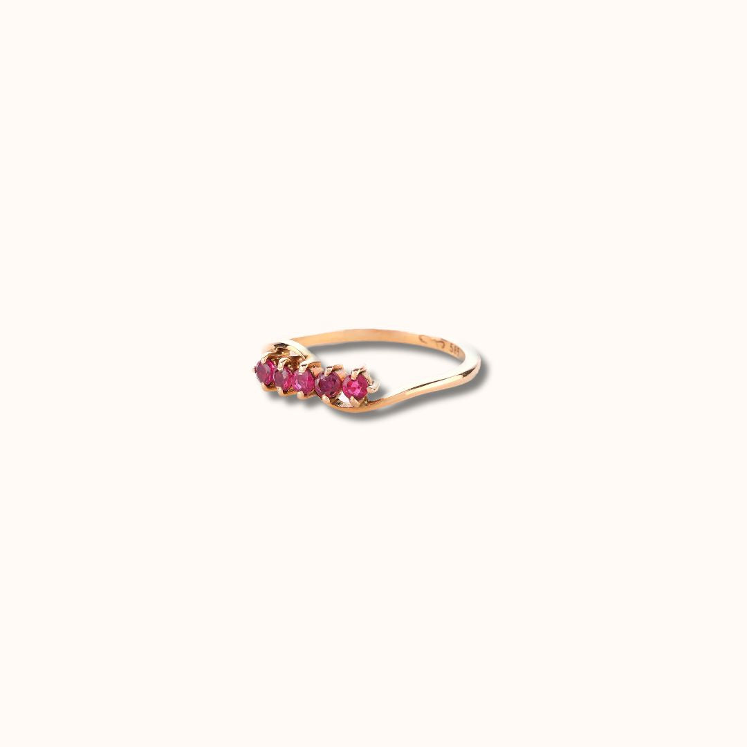 Swirl Ruby Ring